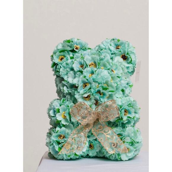Handmade Bear From Poppy Flowers - Picture 1 of 3